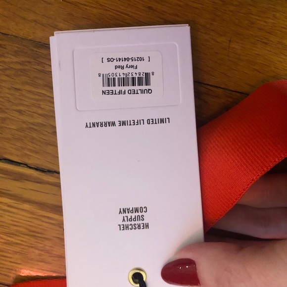 Herschel Fifteen Hip Pack Quilted Fiery Red - Picture 8 of 9